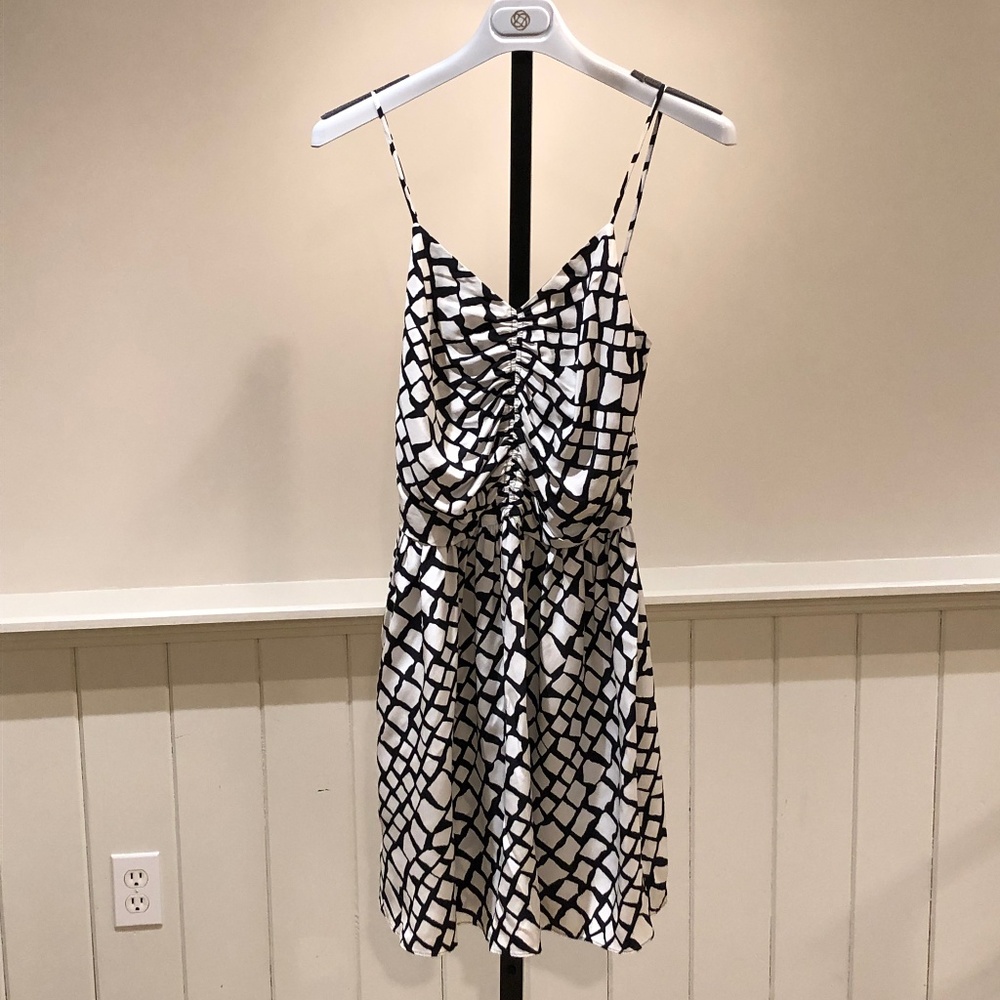 Parker Animal Print Silk Dress
